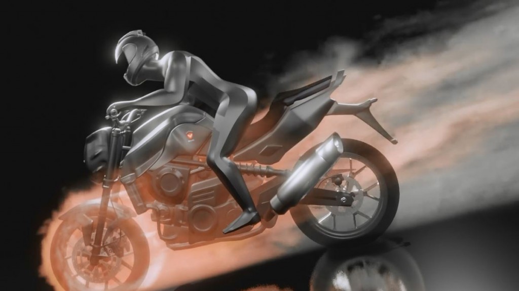 Motorcycle Fire Logo Reveal - Blender 2.8 preview image 1